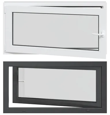 Obrázok produktu pre vidaXL Otočné a výklopné okno do suterénu RISOR, 120 x 60 cm
