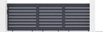 Produktbild von 5m VOGEL Schiebetor H.160cm grau Aluminium