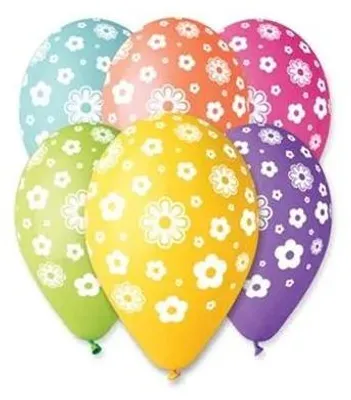Zdjęcie produktu dla Balon, 30 cm, z motywem kwiatów
