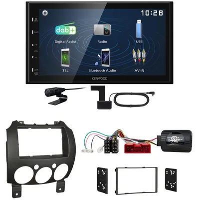 Produktbild von Kenwood DMX129DAB DAB+ Bluetooth USB Einbauset für Mazda 2 2008-2014