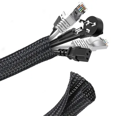 Kabelschlauch 3m, 13-22mm, selbstschließend, schwarz