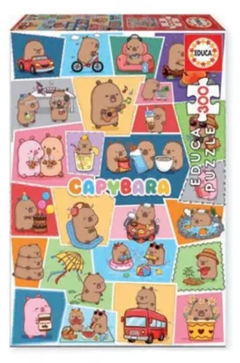 Zdjęcie produktu dla Educa Capybaras Capyfun Puzzle 300 elementów Wielokolorowe  Dla dzieci Wielokolorowe Jeden rozmiar