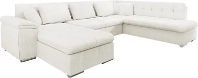 Produktbild von MIRJAN24 Ecksofa Niko Bis, Bettkasten und Schlaffunktion, Sofa vom Hersteller, Wohnlandschaft, Polstergarnitur (Farbe: Flow 06, Seite: Links)