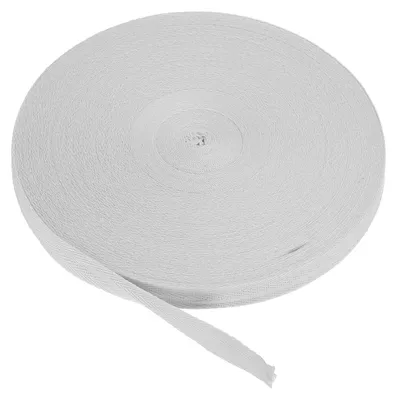 Köperband Baumwolle 5/8 Zoll 50 Yards Fischgrät hellgrau Nähen Basteln