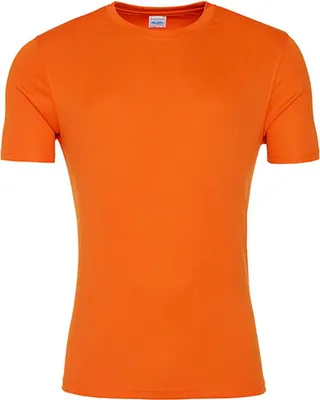 Immagine prodotto di Just Cool JC020 | Uomo Cool Smooth T / fattore di protezione UV 30+ - Colore: Orange Crush - Taglia: 3XL