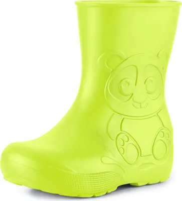Produktbild von Ladeheid Eva Kinder Jungen Mädchen Gummistiefel Regenschuhe LA-CA-10 (Limone, 22/23 EU)
