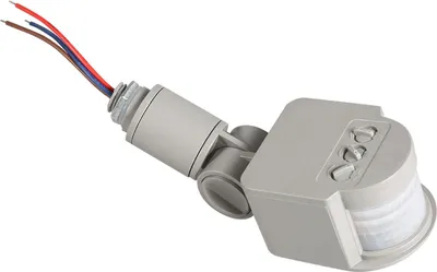 Obrázok produktu pre LED vonkajší 90 ~ 250V 180 stupňov infračervený PIR snímač pohybu nástenný svetelný spínač šedý