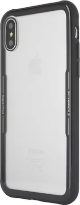 Zdjęcie produktu dla Muvit MUBKC0980, Pokrowiec, Apple, iPhone X/XS, 14,7 cm (5.8"), Czarny, Przezroczysty