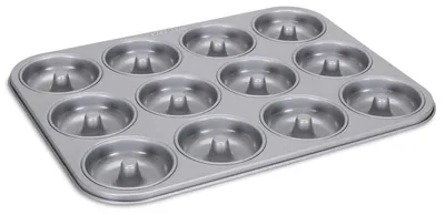 Image de Moule à pâtisserie antiadhésif, dimensions 35 x 27 cm - Adapté pour 12 beignets