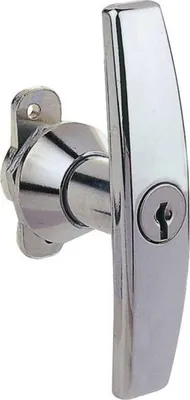 Produktbild von T-Griff 1078 mit 1/4 Umdrehung, rechts/links, 2 Schlüssel-Ausgänge