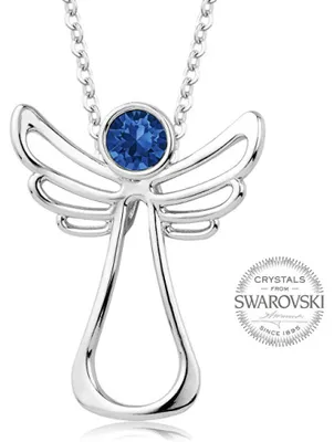 Produktbild von Guardian Angel Dark Blue Crystal Necklace