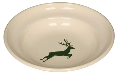 Produktbild von Riess Emaille Teller tief Ø 22 cm Hirsch Grün