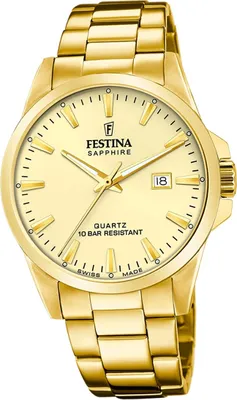 Produktbild von Festina Herren Uhr Swiss Edelstahlarmband gold D2UF20044/4