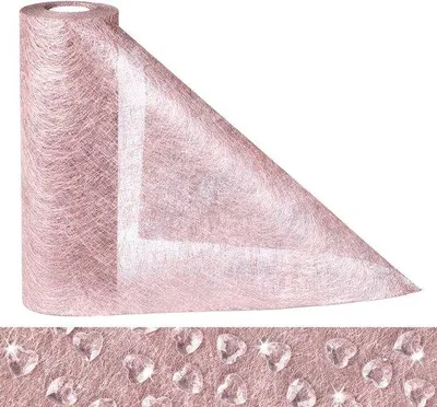 Immagine prodotto di Runner da tavola rosa 23 cm x 30 m, decorativo