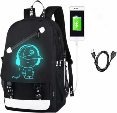 Produktbild von USB Schulrucksack Schulranzen Schultasche Sports Rucksack Freizeitrucksack Daypacks Backpack für Mädch