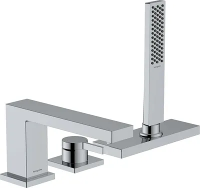 Obrázek produktu pro HansGrohe Tecturis E 3L vanová okrajová baterie w.sBox chr Chrome, 73443000