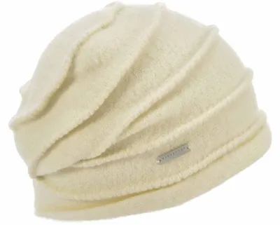 Produktbild von Seeberger Walkmütze aus Schurwolle mit ZickZack-Biesen, beige, Gr. Einheitsgröße