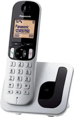Image de kx-tgc210sp Téléphone sans fil à sélection directe panasonic kx-tgc210sp argent Identification de l'appelant Blocage des appels Numéros indésirables écran lcd rétro-éclairé 4.1cm
