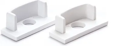 Immagine prodotto di Tappi terminali per profili in alluminio 1040 2 pezzi terminali per guide per strisce LED fino a B12 mm, bianco
