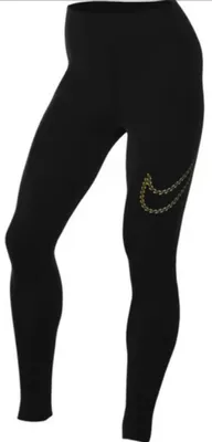 Produktbild von Nike W Nsw Pe Shine Hr Tght Black M