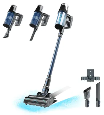 Productafbeelding van Cecotec Conga Rockstar RS50, steelstofzuiger, stofzak, zwart, blauw, 0,5 liter, voor droog gebruik, met filter