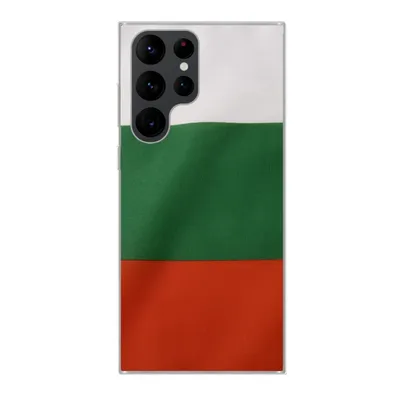 Produktbild von MuchoWow® Handyhülle Schutzhülle Hülle für Samsung Galaxy S22 Ultra Nahaufnahme der Flagge von Bulgarien Silikon Softcase Handy Hülle - Abbildung