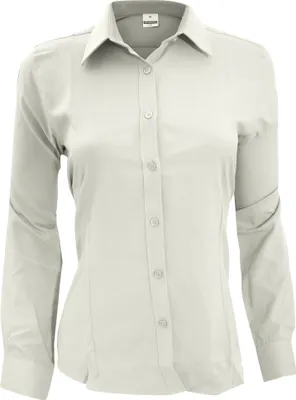 Obrázok produktu pre Henbury dámska blúzka / pracovná košeľa / pracovná blúzka, s dlhými rukávmi, antibakteriálna RW2697 (4XL) (biela)