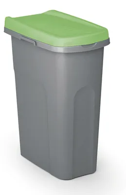 Produktbild von CASARIA® Mülleimer Küche mit Deckel 25L Geruchsdicht Müllbeutelhalterung Kunststoff Abfalleimer 39x24cm Bad Papierkorb Büro Mülltrennsystem Grün