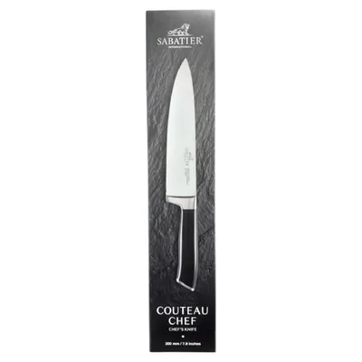Produktbild von SABATIER Couteau Chef's - Kochmesser - Allzweckmesser - Küchenmesser - Klingenlänge: 20 cm Edelstahl/schwarz