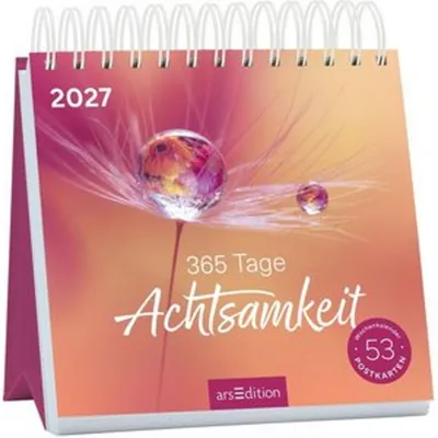 Produktbild von Postkartenkalender 365 Tage Achtsamkeit 2027