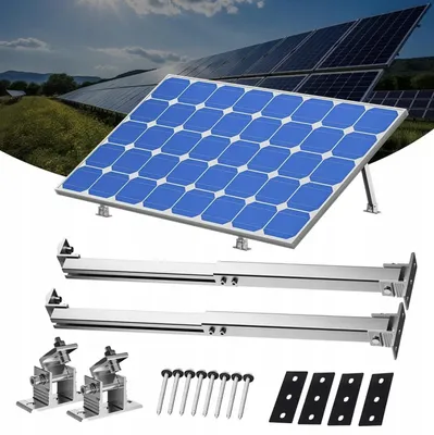 Zdjęcie produktu dla Wspornik Uchwyt Do Paneli Fotowoltaicznych Regulowany 15-30° Aluminiowy