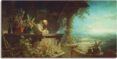 Produktbild von ARTland Leinwandbild Verdächtiger Rauch 1860 Größe: 40x20 cm