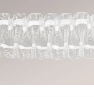 Produktbild von Gardinenstore Zubehoer von LYSEL® - Smokband mit Raffverhältnis 1:2 Länge: 10m, Höhe: 5cm transparent