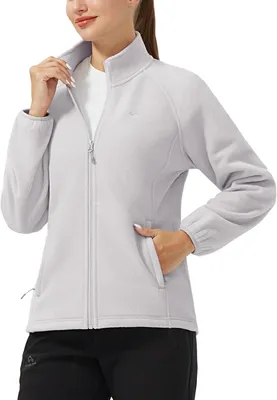 Productafbeelding van Fleecevest dames - midlayer - opstaande kraag - 4 zakken