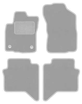 Produktbild von Velours-Fußmatten für Toyota Hilux VIII 2015- (Pickup) – 4-tlg, Grau, passgenau – Wielganizator OSLO
