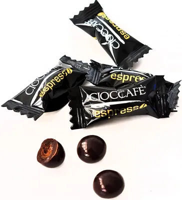 Produktbild von Cioccafè Espresso - Kaffeebohnen, ummantelt mit zartbitter-Schokolade - Beutel 500 g