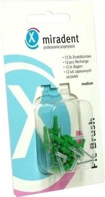 Obrázek produktu pro Miradent mezizubní kartáček Pic-Brush střední zelený 12 ks