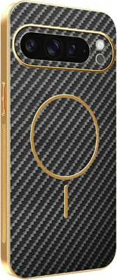 Obrázok produktu pre Puzdro MagSafe pre Google Pixel 9 Pro XL - Zadný kryt Phonesta Luxury Carbon Fiber - Čierna