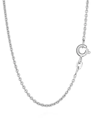 Image de 55cm Chaîne d'ancre 925 Sterlingsilber Kette Rund Massiv Collier 2g 1,10mm 8897