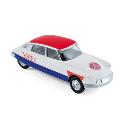 Produktbild von Norev 310603 Citroen DS 19 blau/weiß/rot Maßstab 1:64 Modellauto
