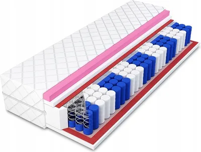 Produktbild von Matratze 140x200 cm | Matratze H2/H3 | Weiche Matratze | Mittelhart Matratze | Bett Matratze | Taschenfederkern | Taschenfederkernmatratze | Federkernmatratzen | Doppelmatratze | Matratze Komfort | mit Visko-Elastischem Schaum | Doppelseitige Matratze | mit 9 Zonen | Höhe 19 cm | Max Modell | Erstklassige Qualität
