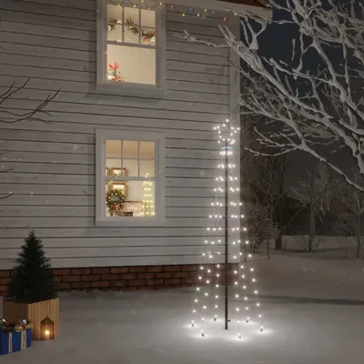 Produktbild von Möbel LED-Weihnachtsbaum mit Erdnägeln Kaltweiß 108 LEDs 180 cm - Weihnachtsgirlanden 343551