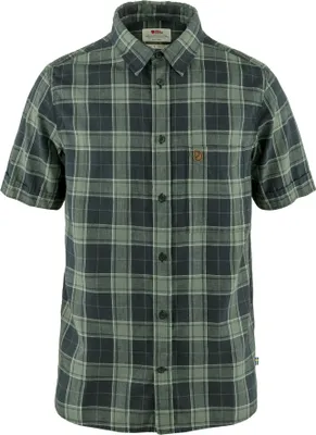 Produktbild von Fjällräven Övik Travel Shirt SS Herren Dark Navy-Patina Green L