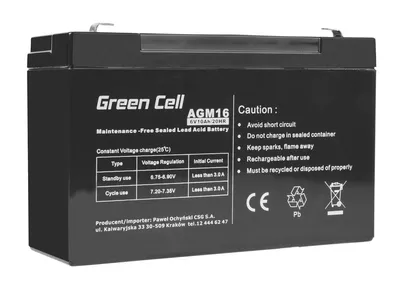 Produktbild von Green Cell Akumulator Żelowy Agm16 6V 10Ah