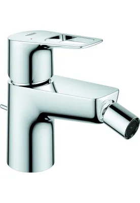 Produktbild von GROHE Einhand-Bidetbatterie BauLoop 23338_1, Einlochmontage, mit Temperaturbegrenzer, GROHE EcoJoy Mousseur 5,7 l/min, Zugstangen-Ablaufgarnitur aus Kunststoff 1 1/4'', chrom