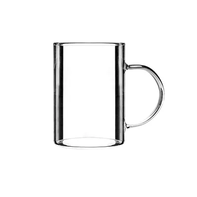 Produktbild von Meyra Glasbecher 335 ml – 6-tlg, hitzebeständiges Klarglas, mit Henkel