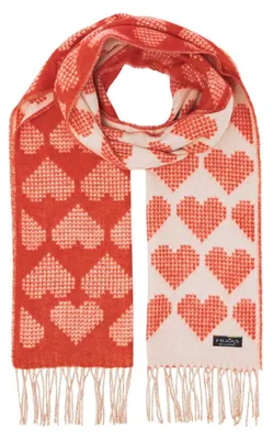 Imagen del producto de FRAAS bufanda Cashmink Scarf True Red rojo crema
