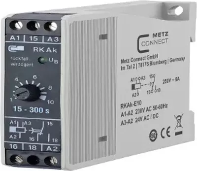 Obrázok produktu pre METZ CONNECT RKAk-E10 Napájacie relé zelené (110304412008)
