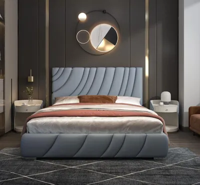 Produktbild von Bett Polster Design Luxus Doppel Hotel Betten Schlaf Zimmer Luxus jvmoebel® Neu