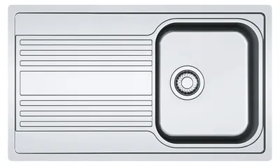 Produktbild von FRANKE 127.0371.767 Spüle RAPID RPX 211-86 aus Edelstahl mit Drehexcenterbedienung / Edelstahlspüle / Auflagespüle